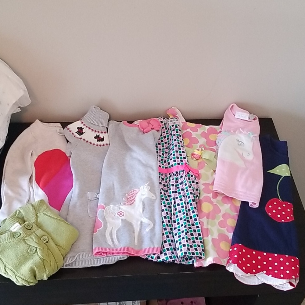 Girls Gymboree Dress LOT (9 pieces) - sizes 5 & 5T